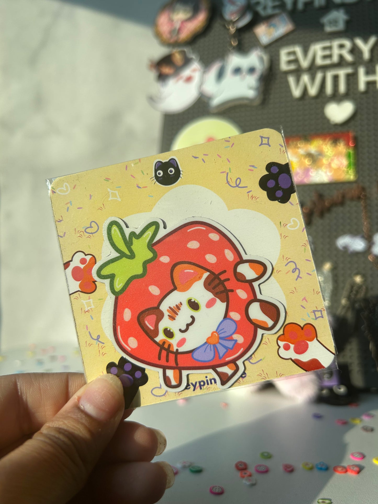 Strawberry Toffee | Fridge Magnet