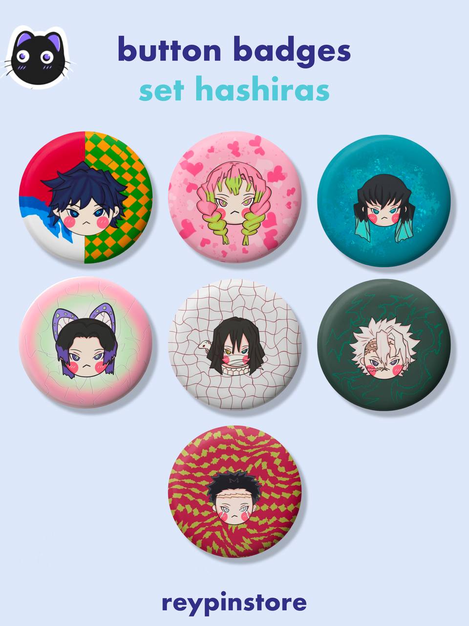 Hashiras | Button Badge