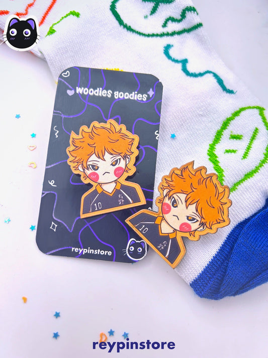 Hinata Haikyuu Wooden Pin