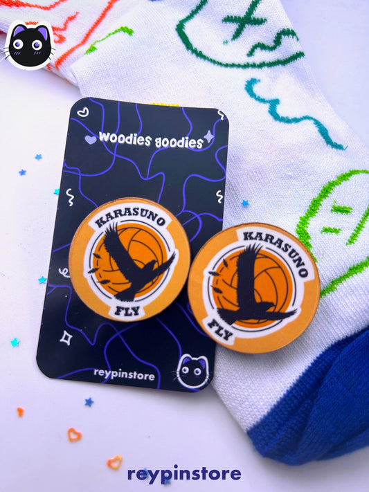 Karasuno Haikyuu Wooden Pin